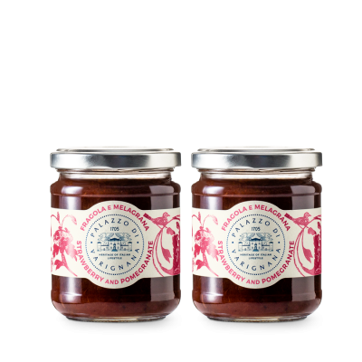 Selection of Strawberry and Pomegranate Jams