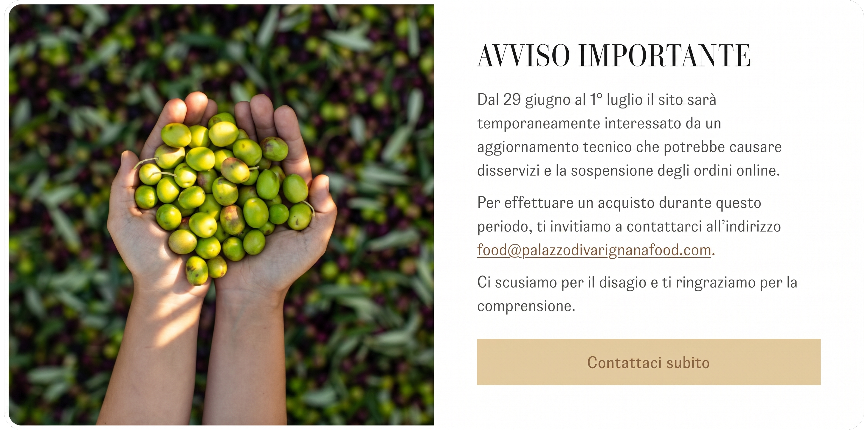 Popup informativo
